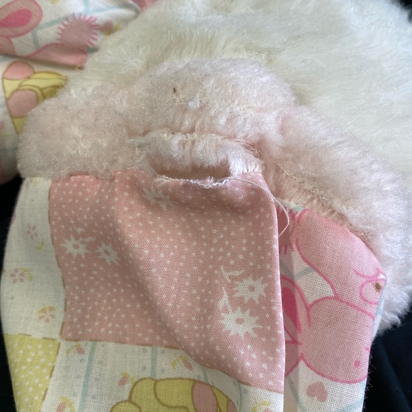 Vintage Teddy Bear Plush With Bunny Slippers - Picture 6 of 6